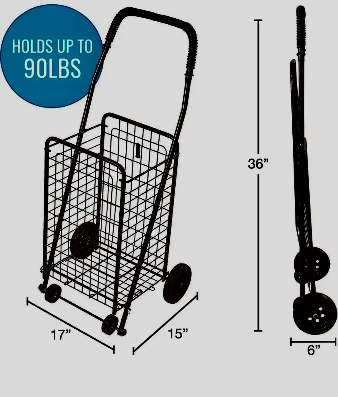 DMI Folding Utility Cart with Wheels - photo 3