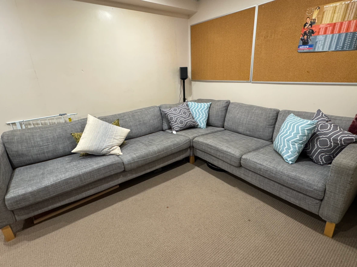Grey 5-Seater L-Shaped Sectional Sofa - photo 3