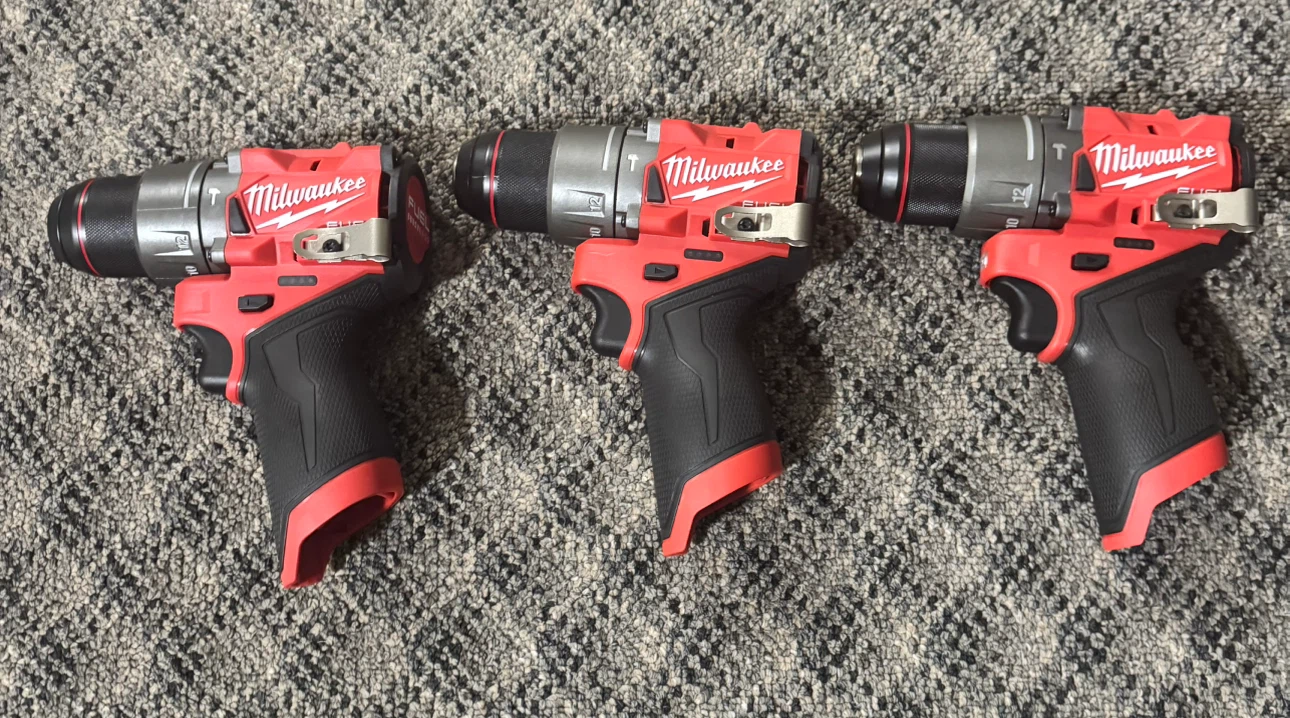 Milwaukee M12 FUEL Cordless Drill Driver - 3 Pack