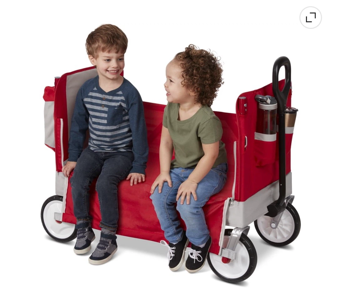 Radio Flyer, Family Wagon with Canopy, Folding Wagon, - photo 3