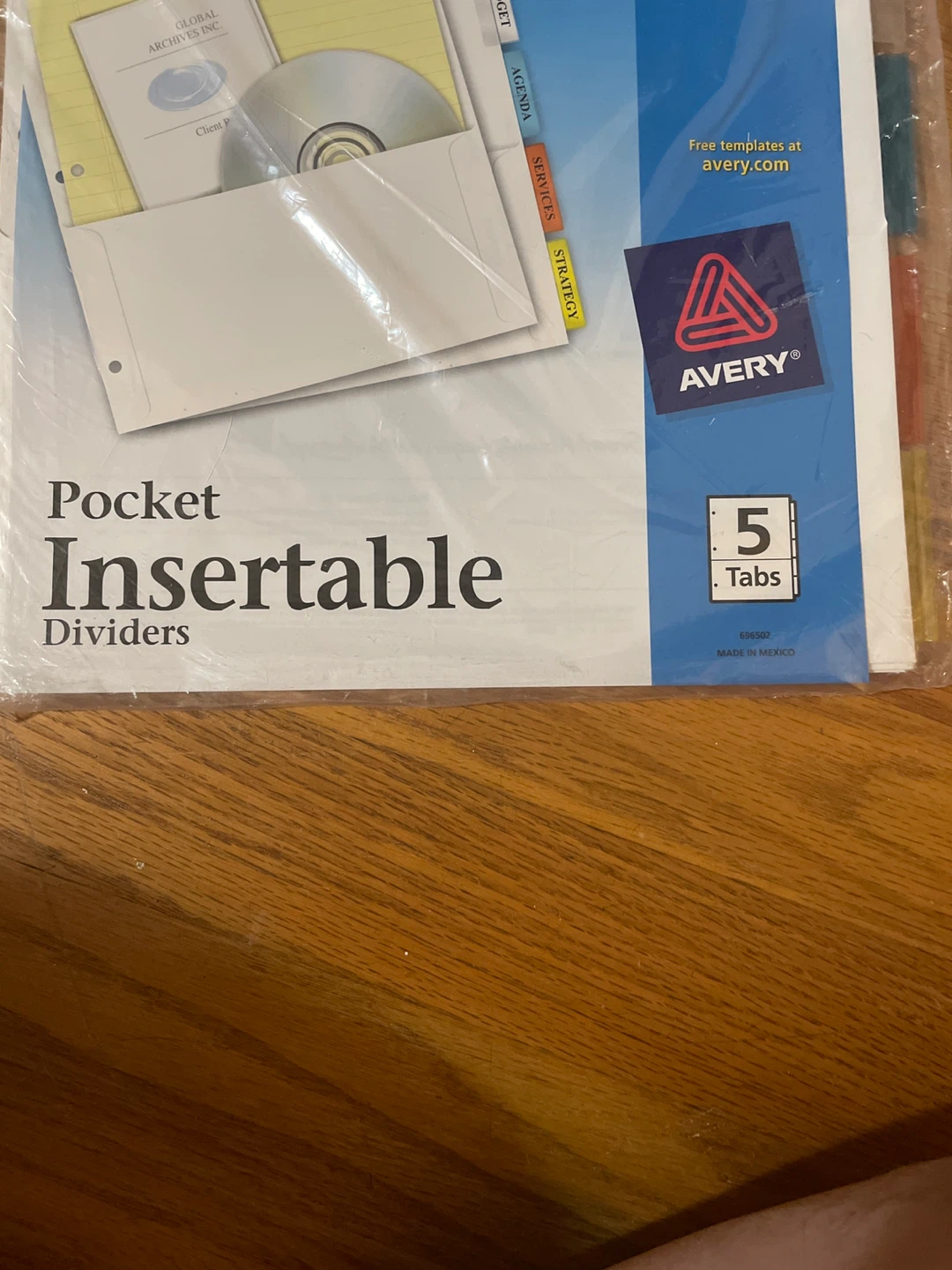 Avery Pocket Insertable Dividers 5 Tabs - photo 3