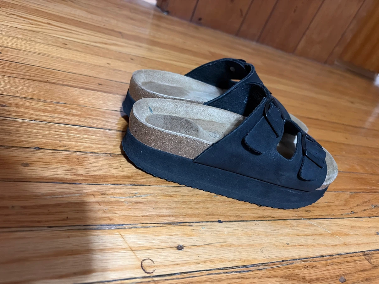 Black Platform leather Sandals - photo 5