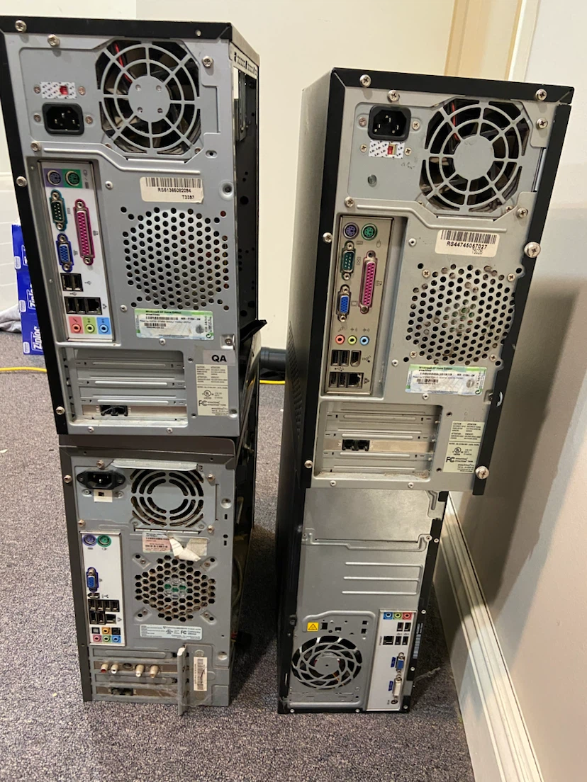 Bundle of 4 Desktop Computers - eMachines, HP, Gateway - photo 2