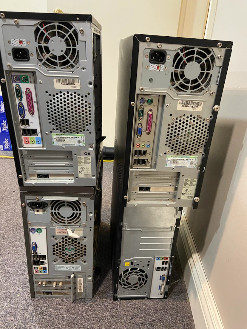 Bundle of 4 Desktop Computers - eMachines, HP, Gateway - photo 4