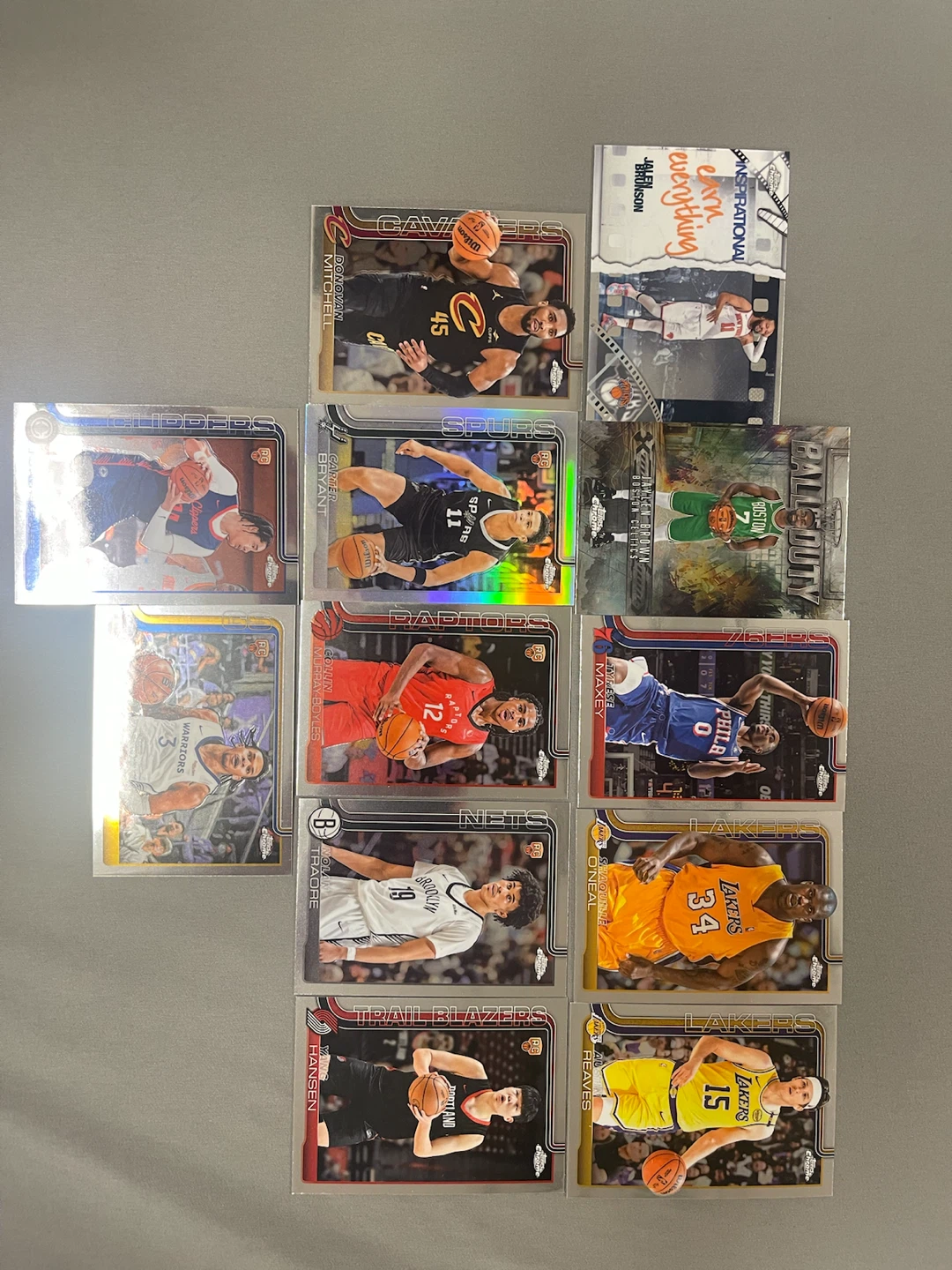 Various NBA Basketball Trading Cards