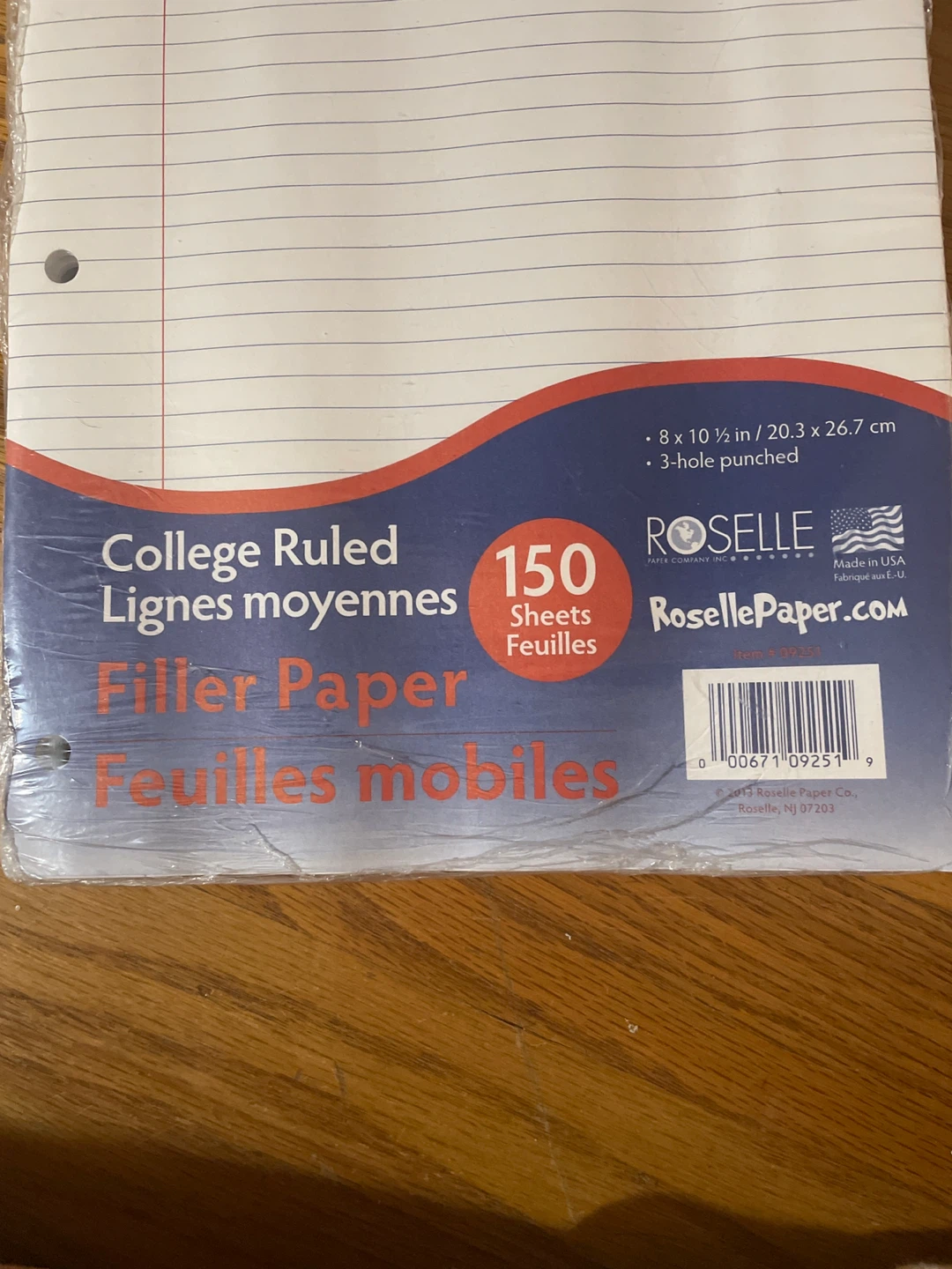 Roselle College Ruled Filler Paper - 150 Sheets - photo 2