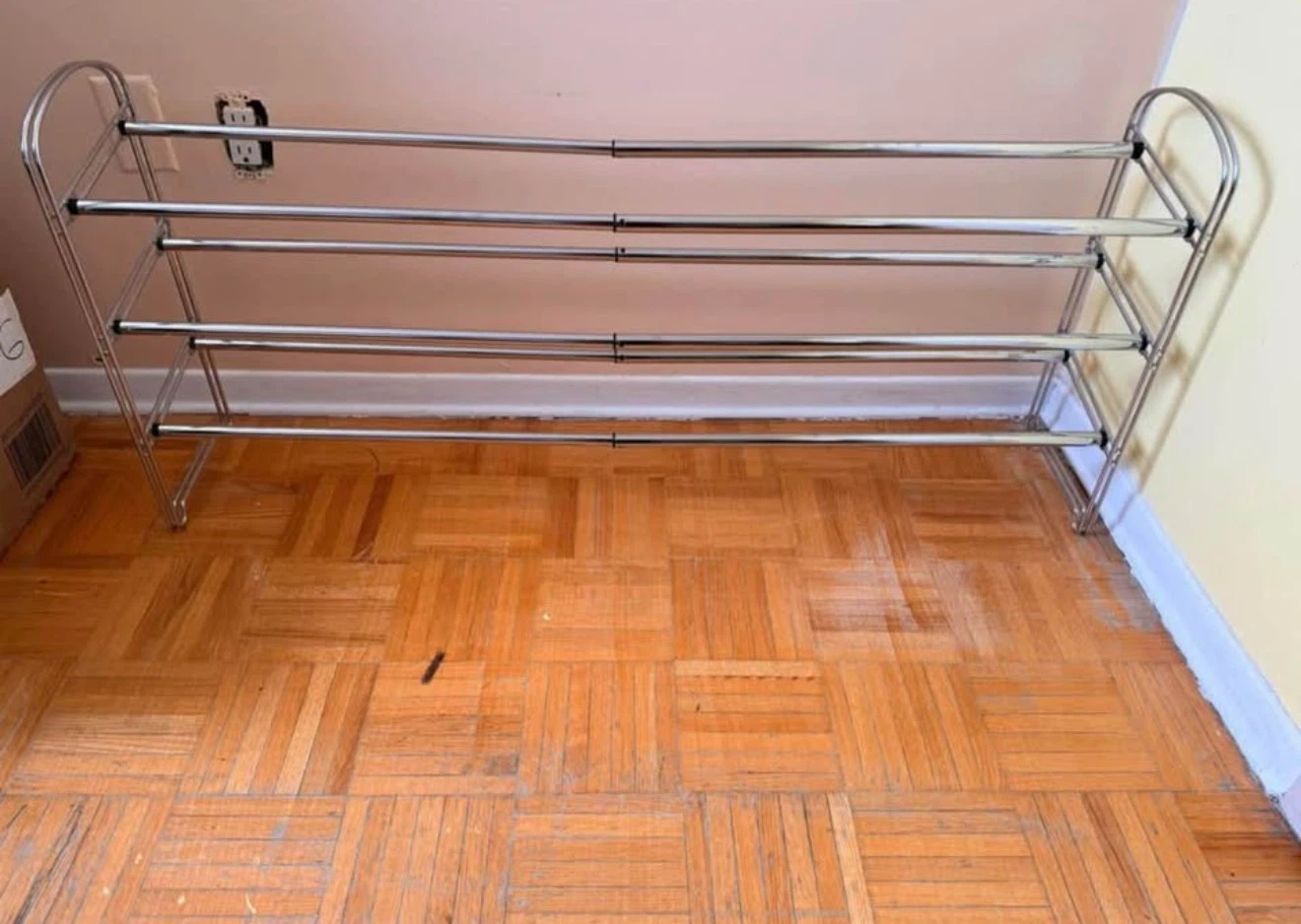 Expandable Chrome Shoe Rack - photo 3