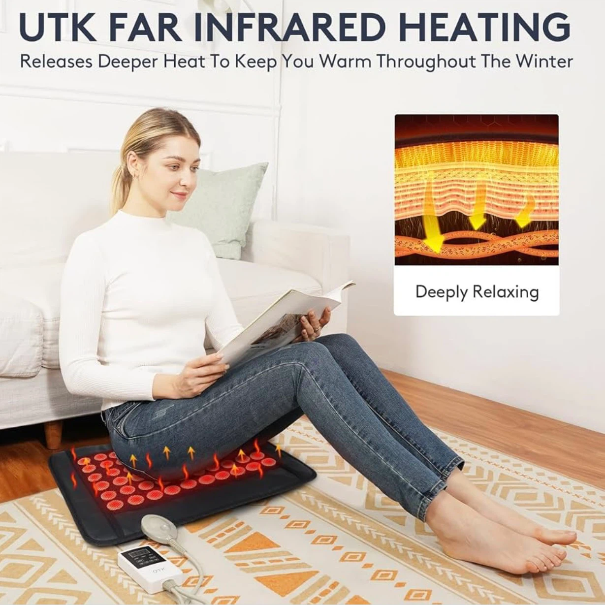 UTK Natural Jade Infrared Mat for Back - photo 3
