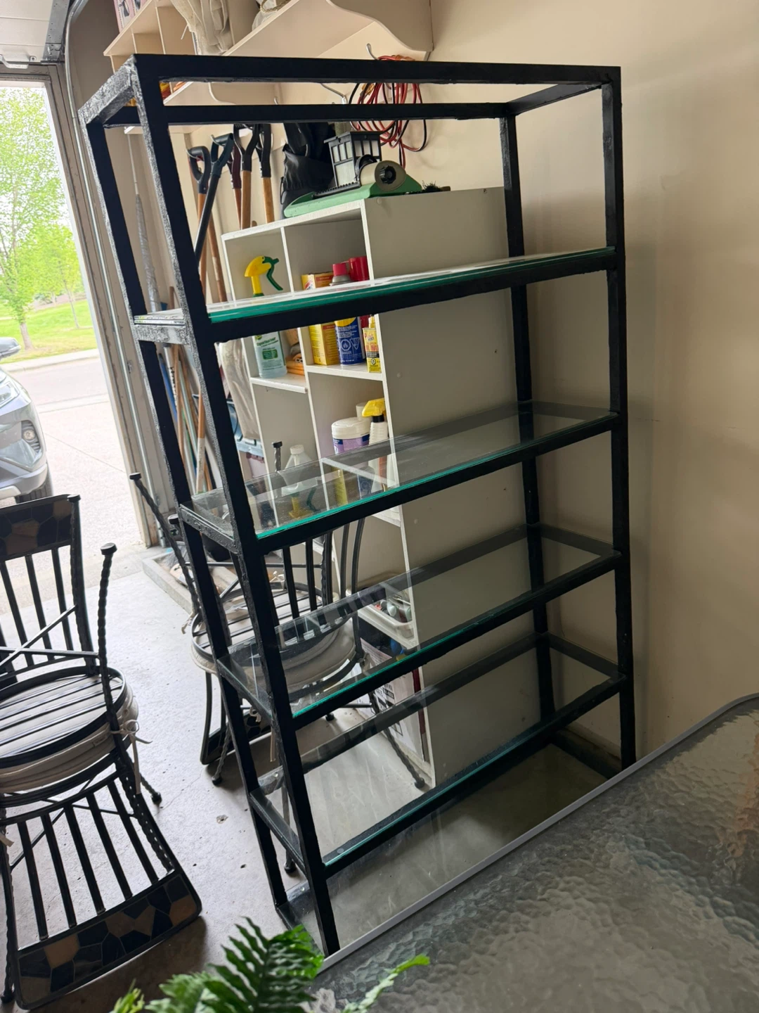 Metal Shelf with Glass Shelves - photo 2