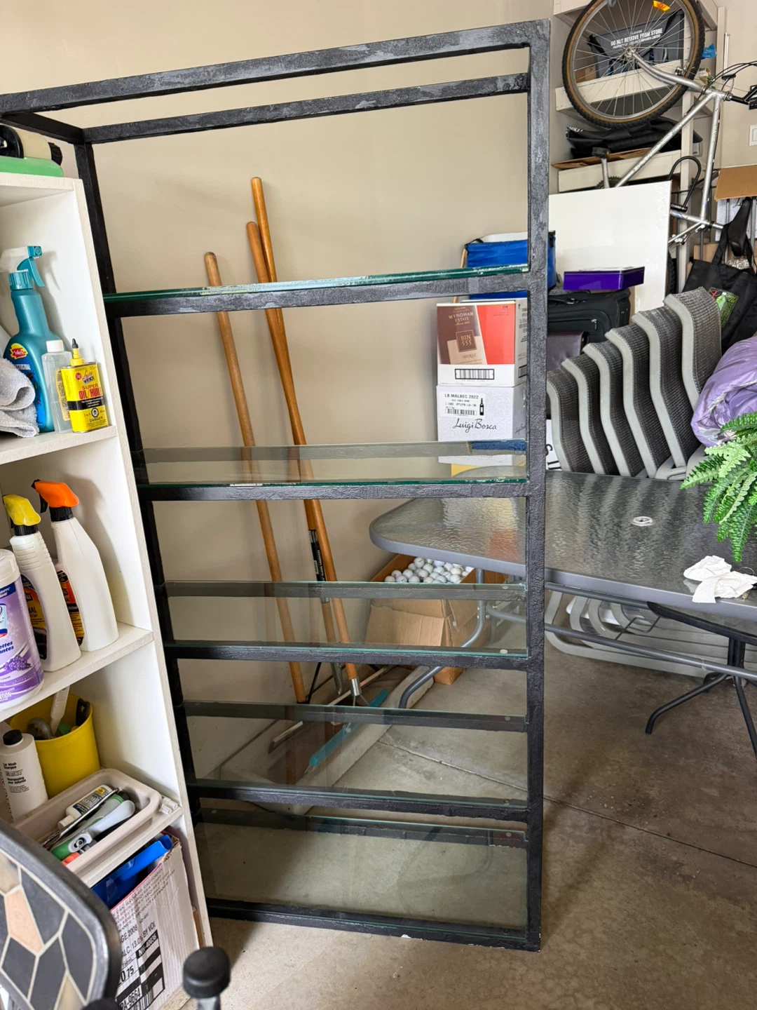 Metal Shelf with Glass Shelves - photo 3