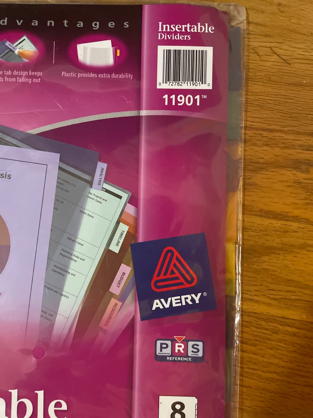 Avery Big Tab Insertable Plastic Dividers - 8 Tabs - photo 3