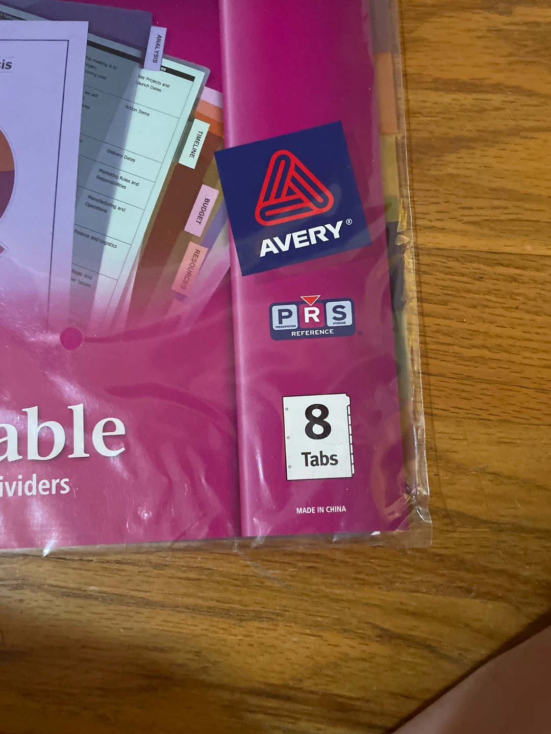 Avery Big Tab Insertable Plastic Dividers - 8 Tabs - photo 4