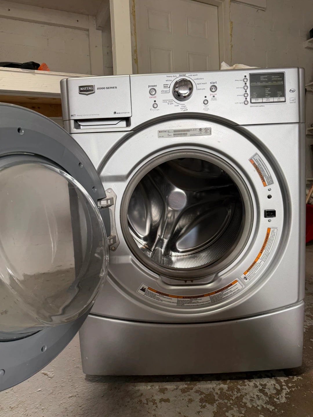 Maytag 2000 Series HE Front Load Washer - photo 3