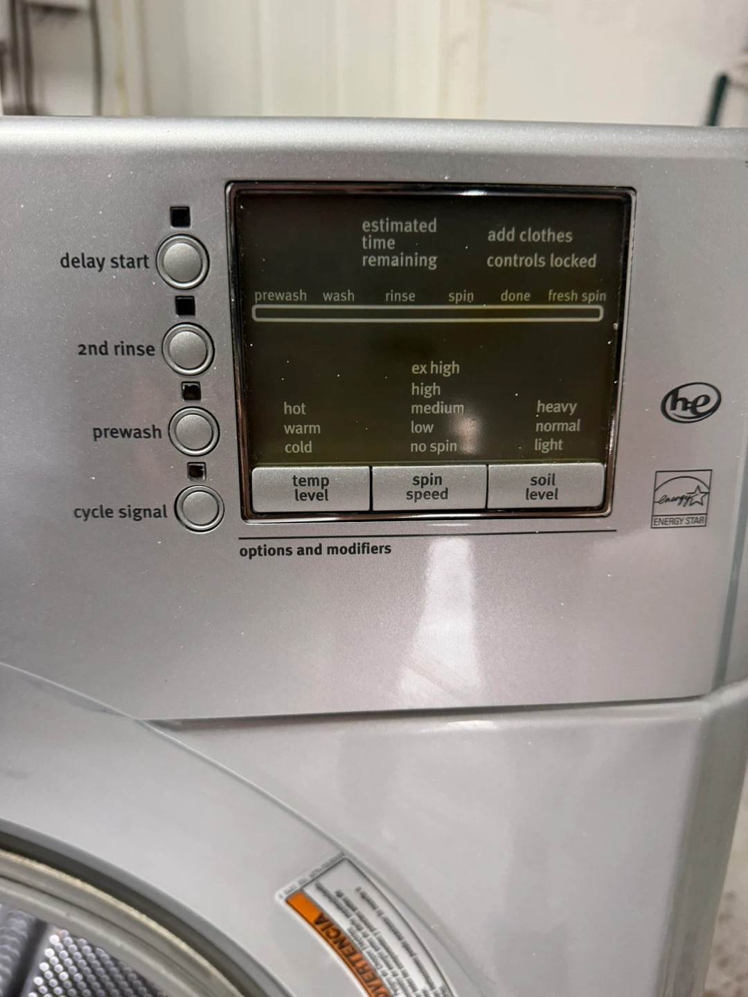 Maytag 2000 Series HE Front Load Washer - photo 5