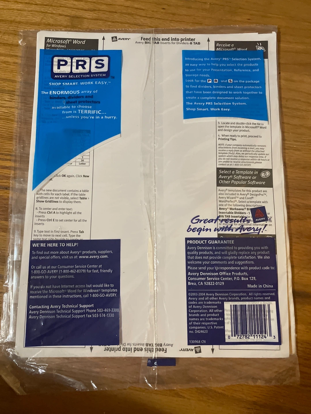 Avery Big Tab Insertable Storage Dividers 11124 - photo 4