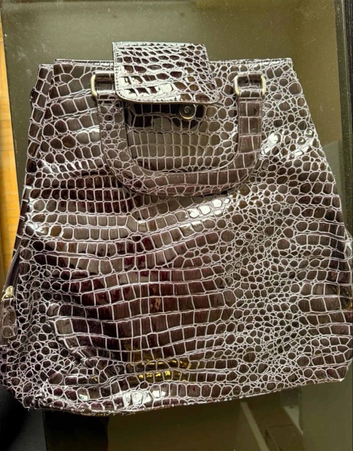 Faux Crocodile Handbag - photo 2
