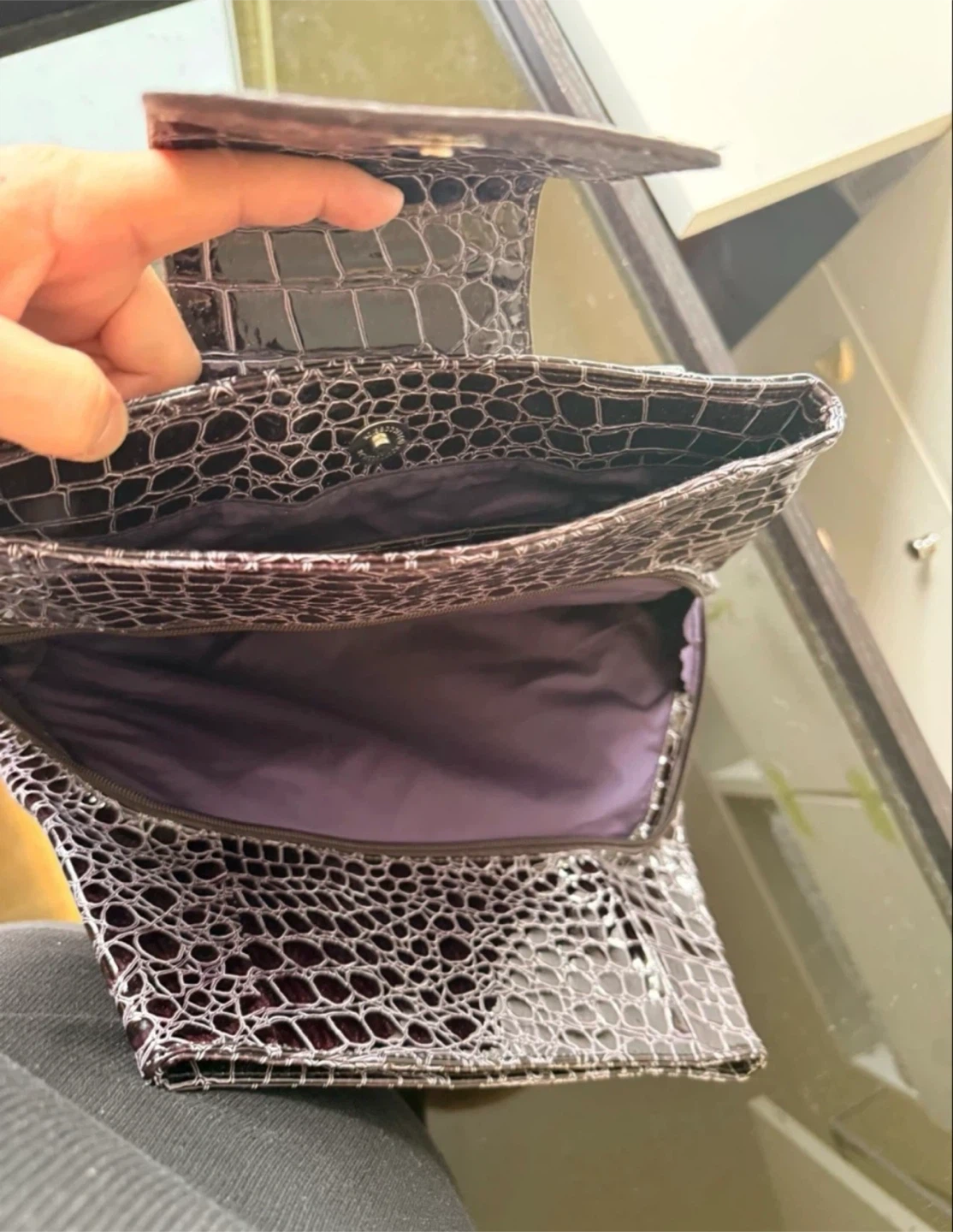 Faux Crocodile Handbag - photo 3