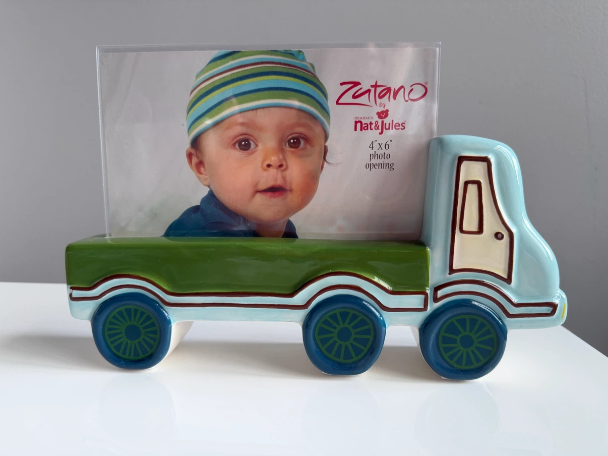 Nat & Jules Ceramic Truck Photo Frame