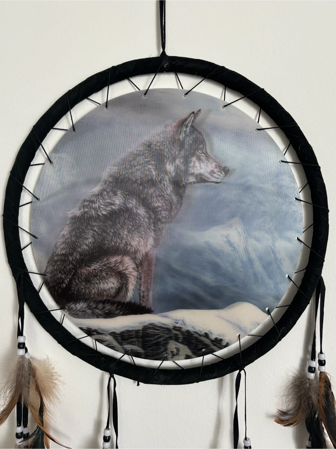 Wolf Dreamcatcher Wall Hanging - photo 2