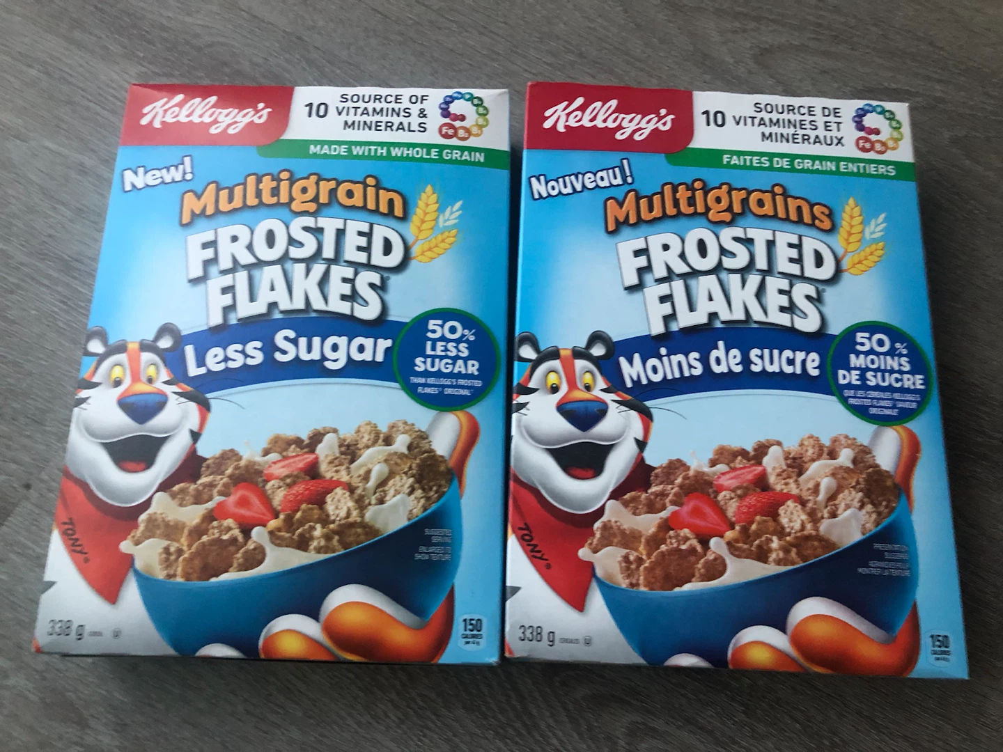 Kellogg's Multigrain Frosted Flakes Less Sugar 2 boxes