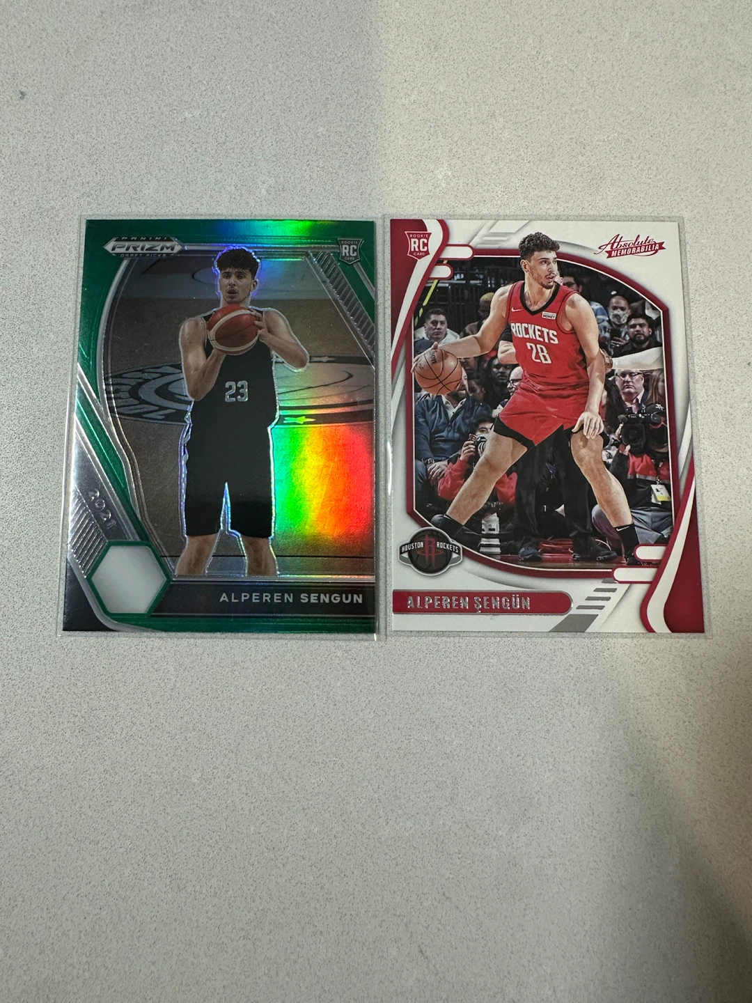 Alperen Sengun 2021 Prizm & Absolute Memorabilia Rookie Cards
