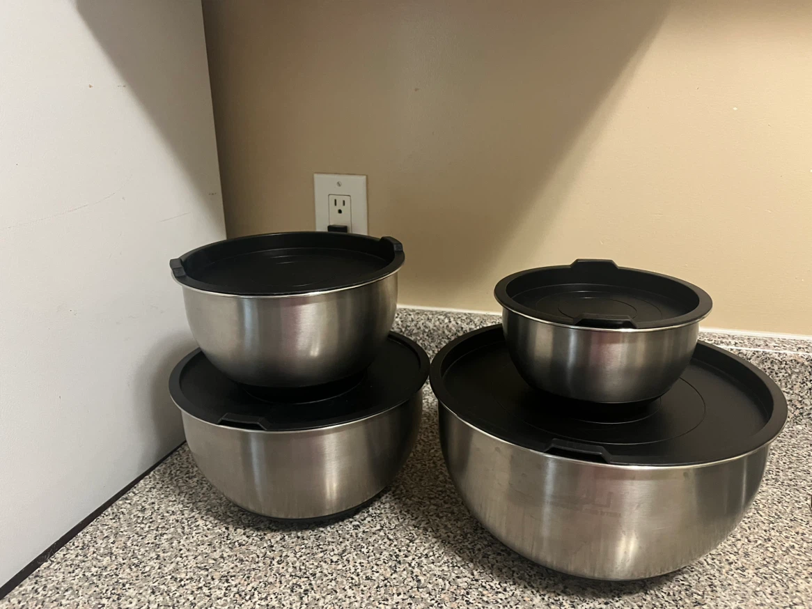 Stainless steel mixing bowls set - photo 2