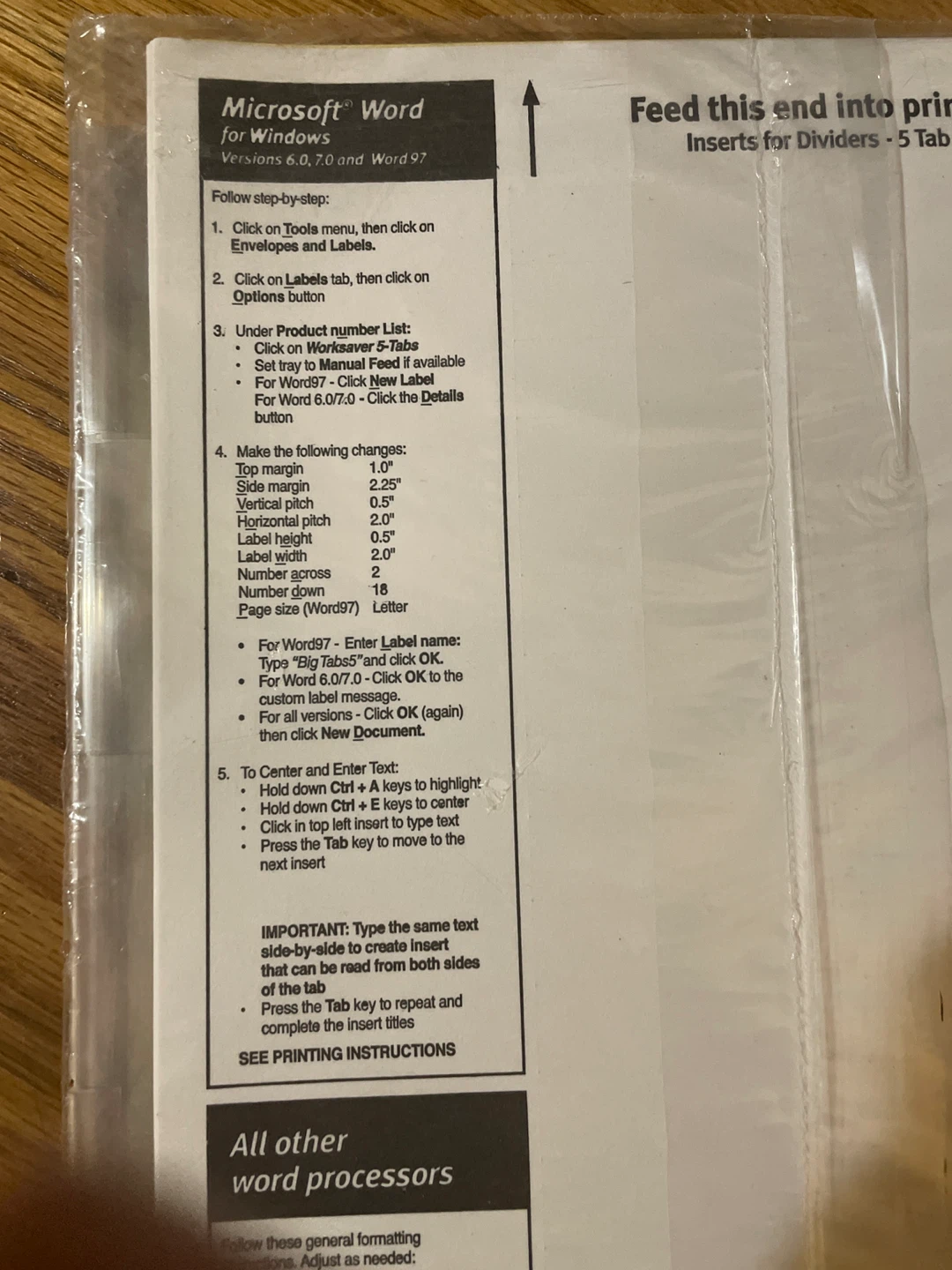 OfficeMax Insertable Index Dividers - 5 Tabs, 3 Sets - photo 4