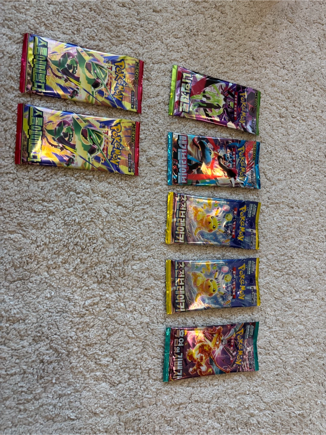 Korean Pokemon booster packs
