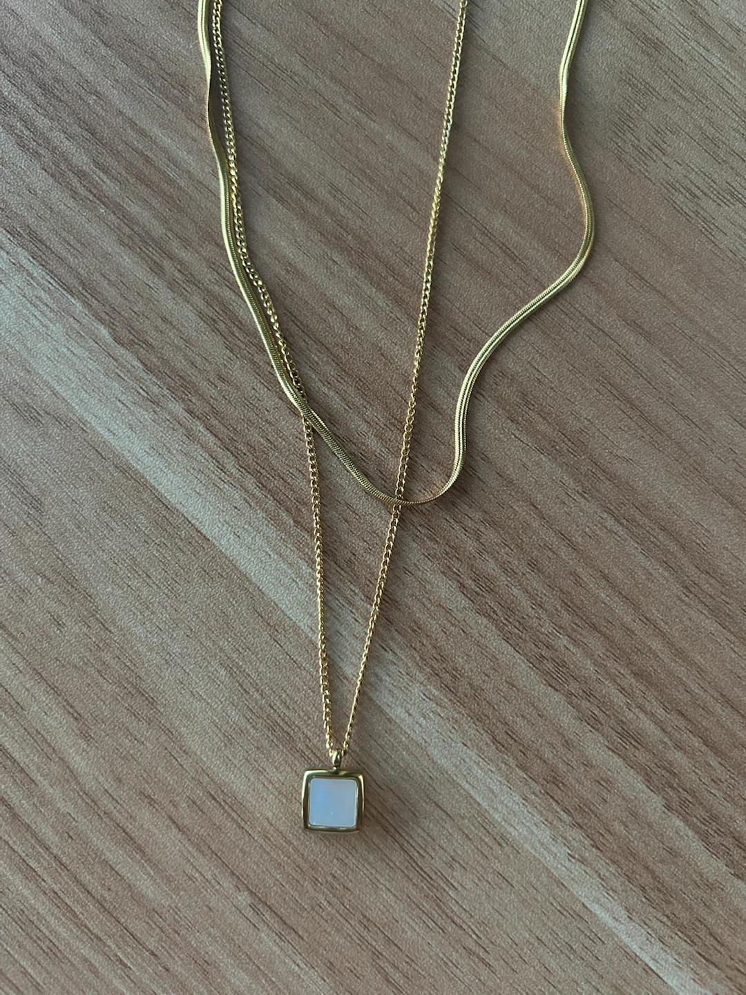 Double layer style necklace - photo 3
