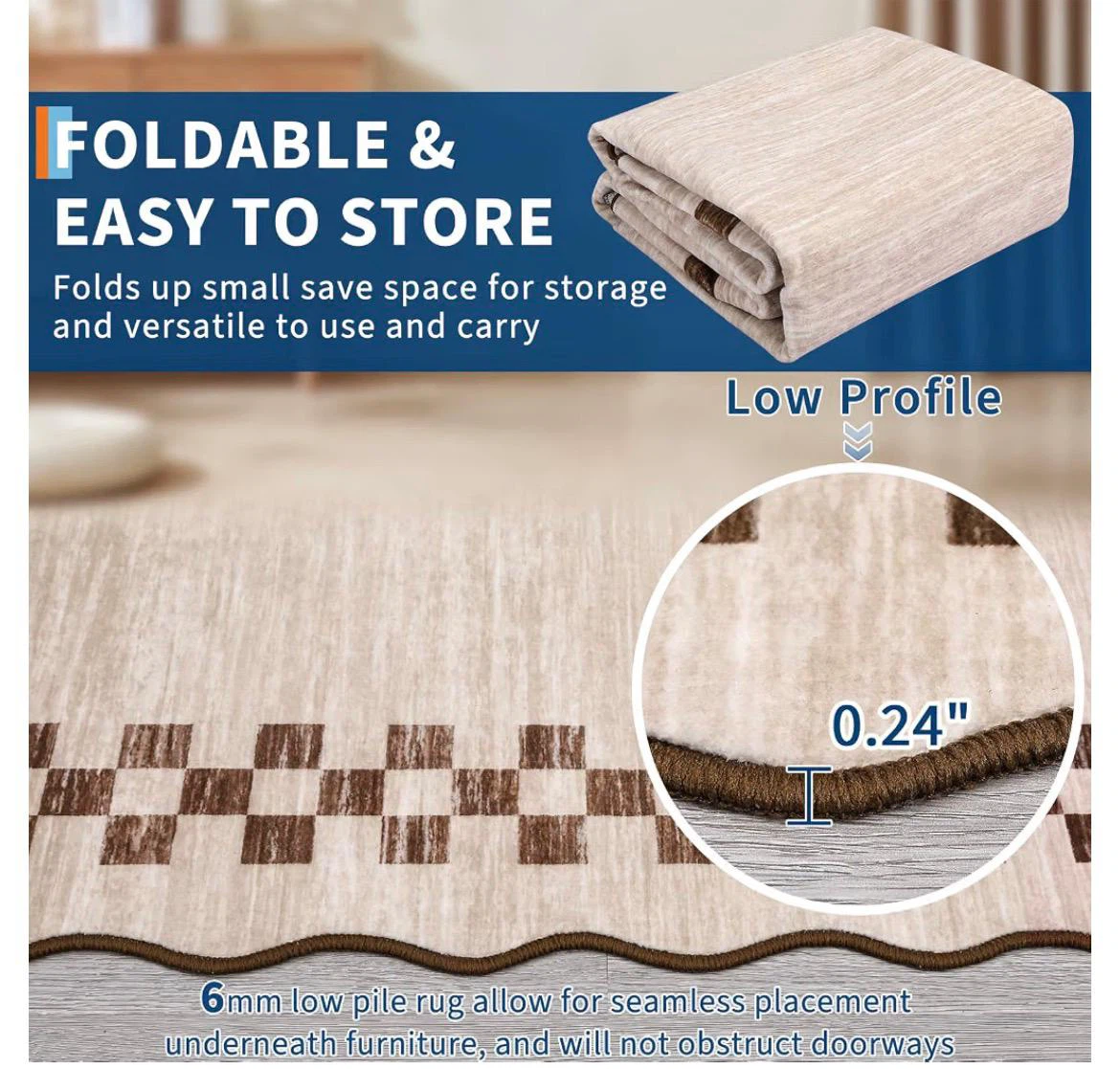 Machine Washable Area Rug - photo 3
