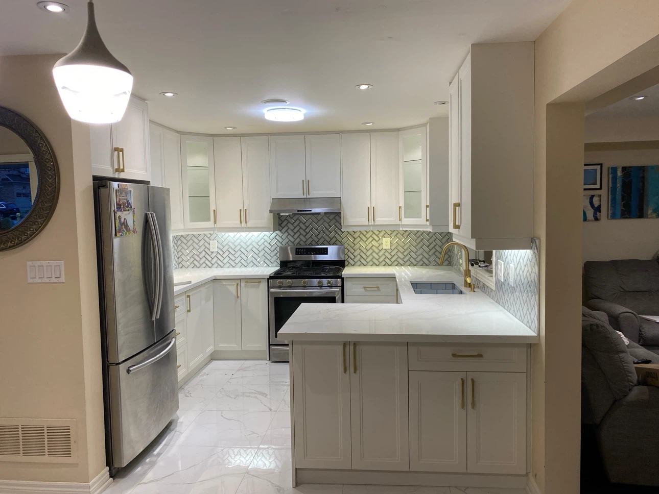 Modern Kitchen Cabinets, drywall and frame - photo 3