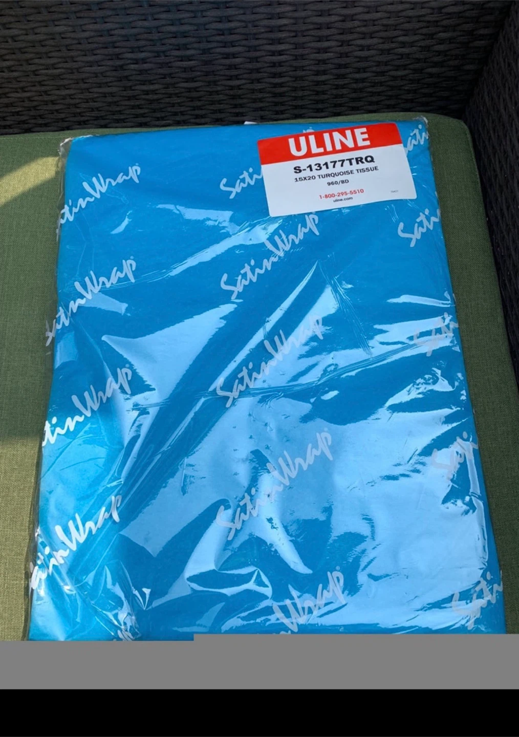 Satin Wrap Turquoise Tissue Paper 15x20