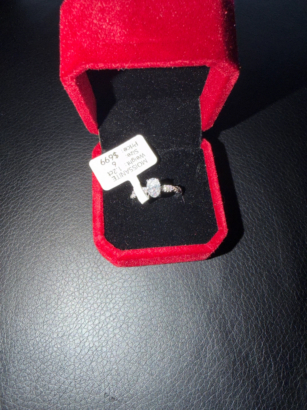 GRA Moissanite Ring - Size 6