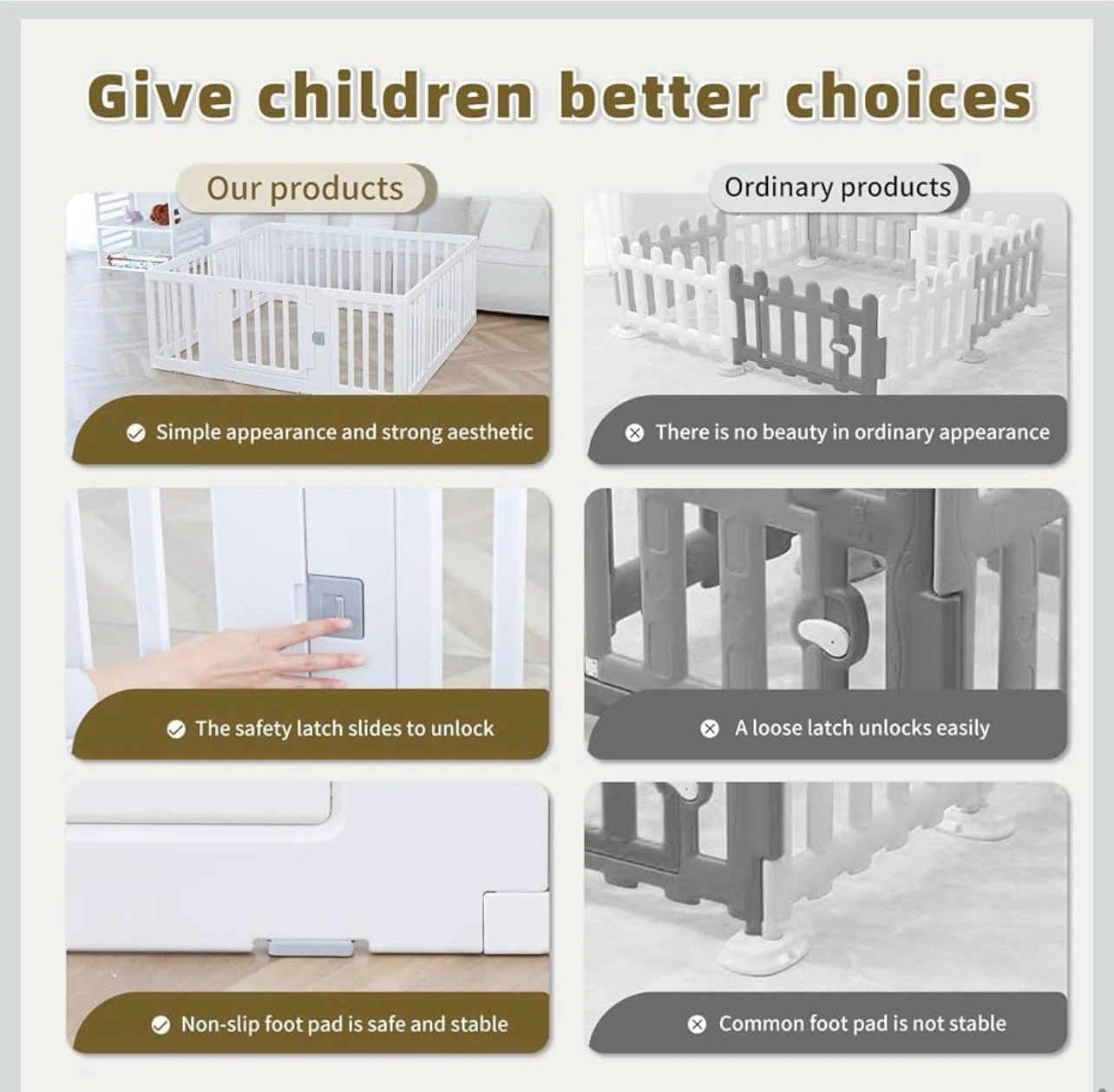 Brand new White Baby Playpen Fence with Door - photo 2