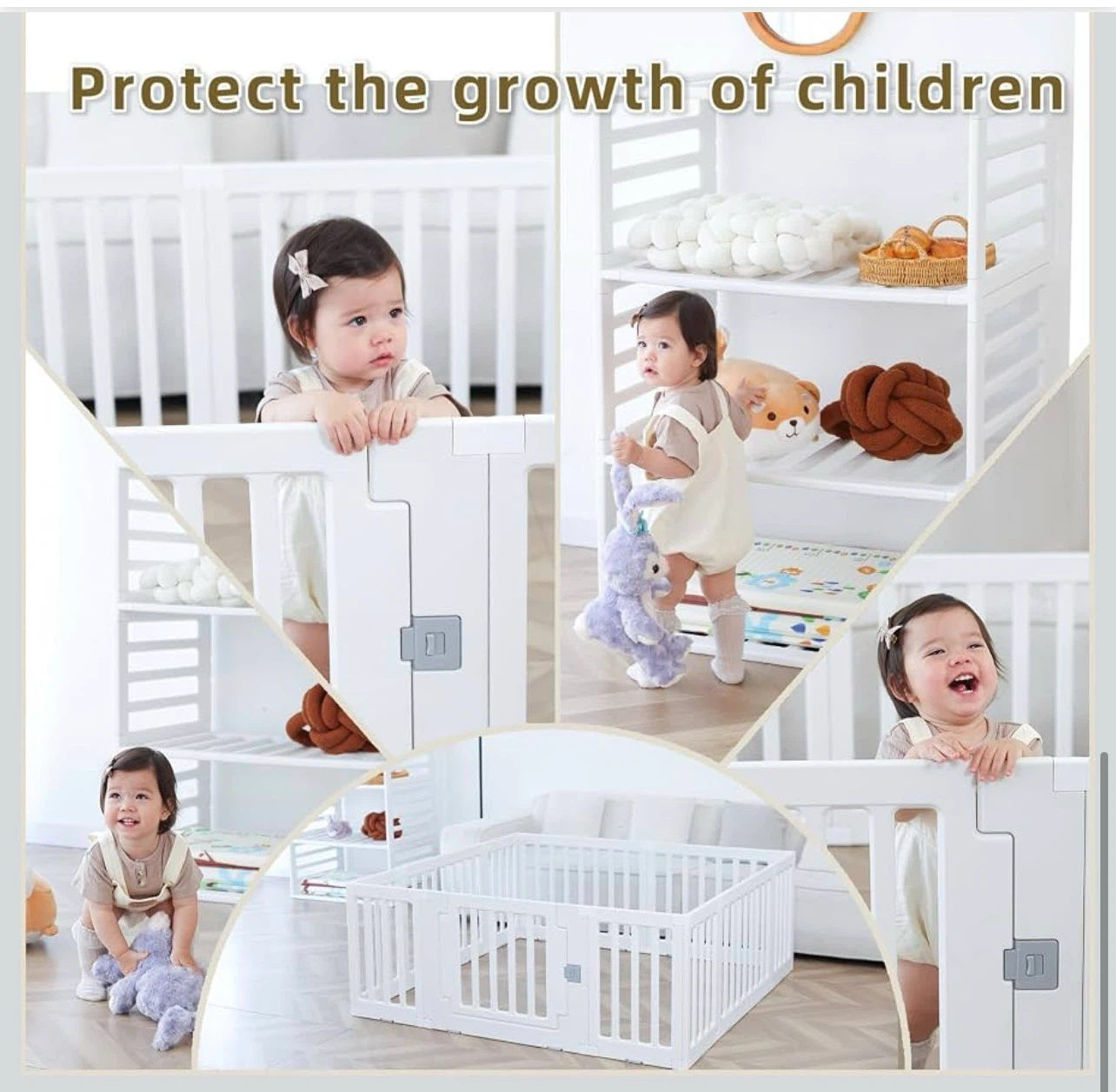 Brand new White Baby Playpen Fence with Door - photo 3