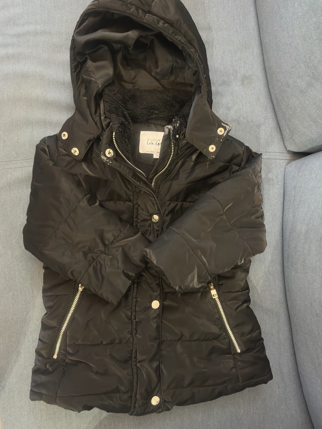 Like Girl Black Puffer Jacket - photo 2