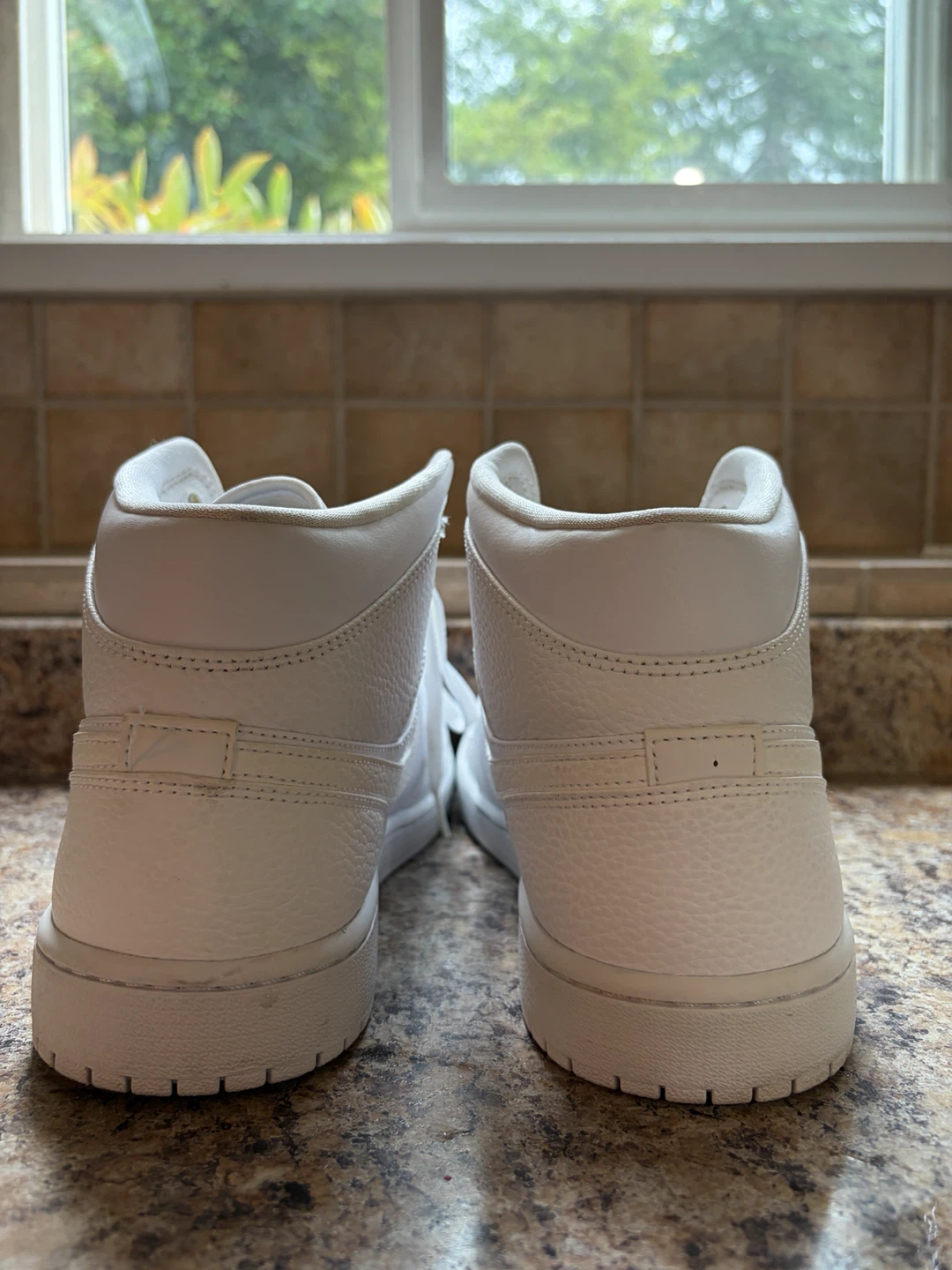 Air Jordan 1 Mid White Sneakers - photo 2