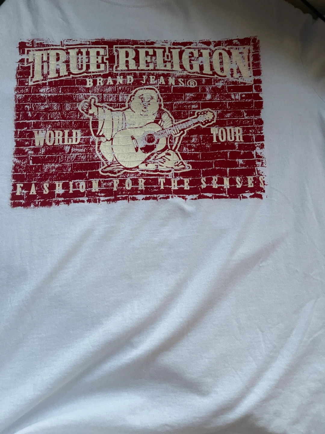 True Religion White Graphic T-Shirt Size Small - photo 2