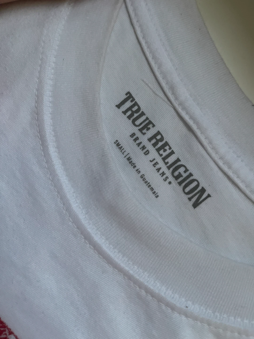 True Religion White Graphic T-Shirt Size Small - photo 3