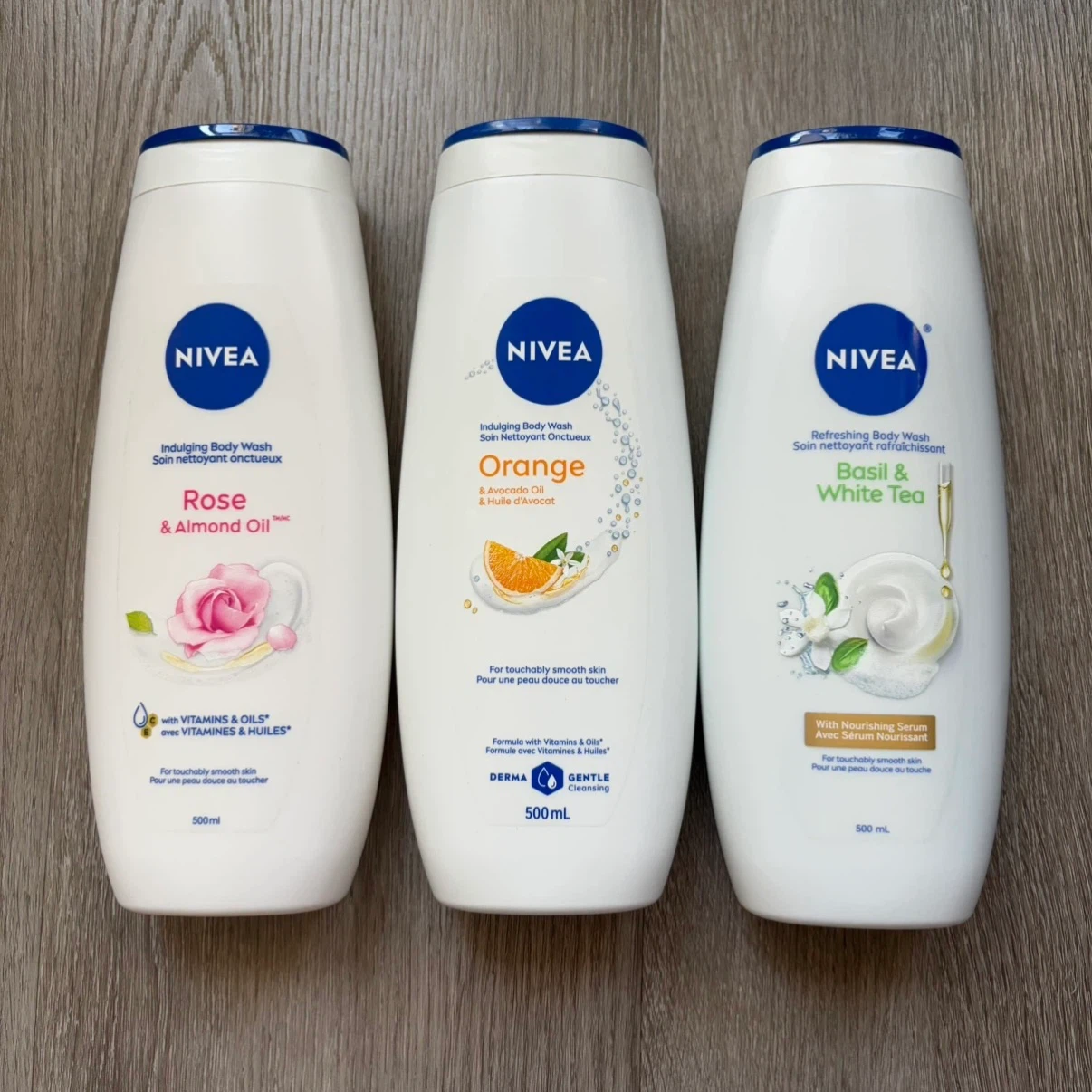 Nivea body wash (500ml) x 3 bottles