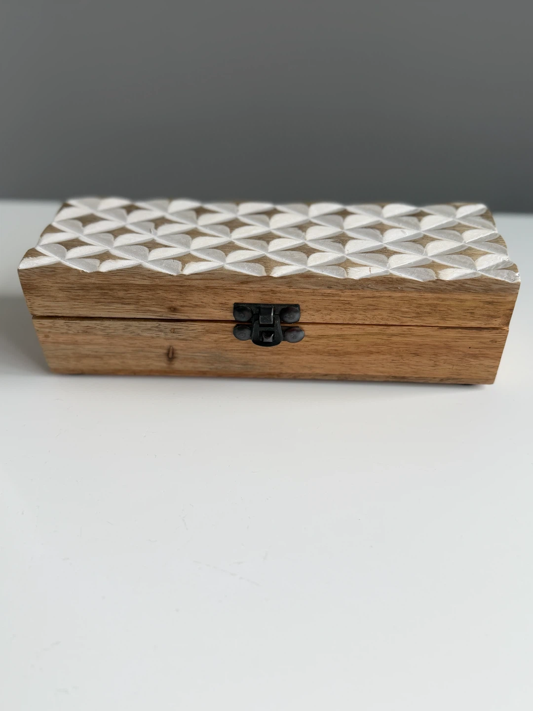 Carved Wooden Trinket Box