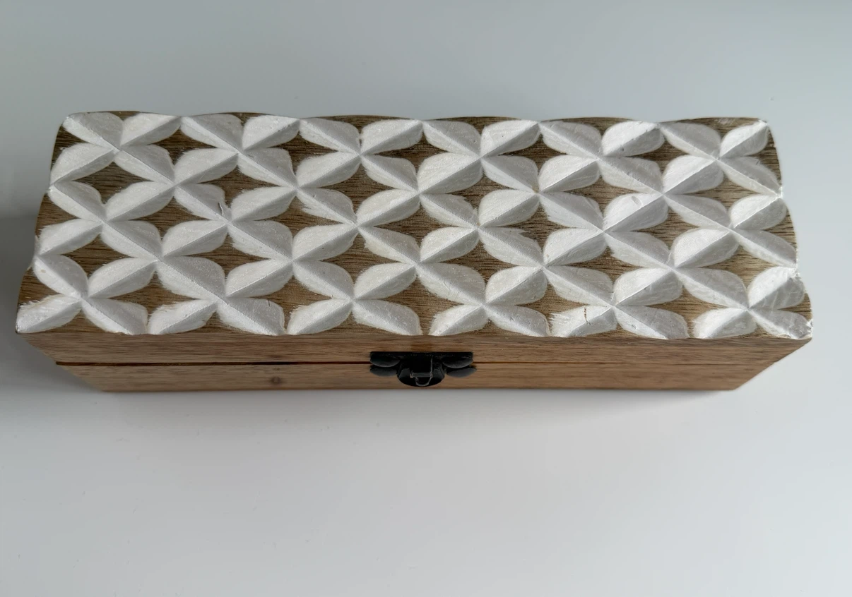 Carved Wooden Trinket Box - photo 2