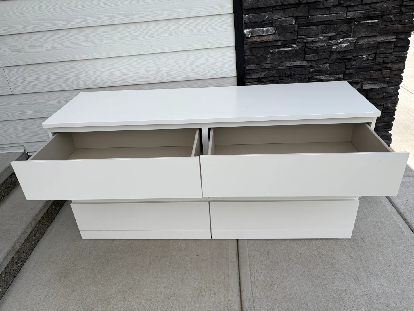 IKEA MALM 6 drawers dresser white - photo 2