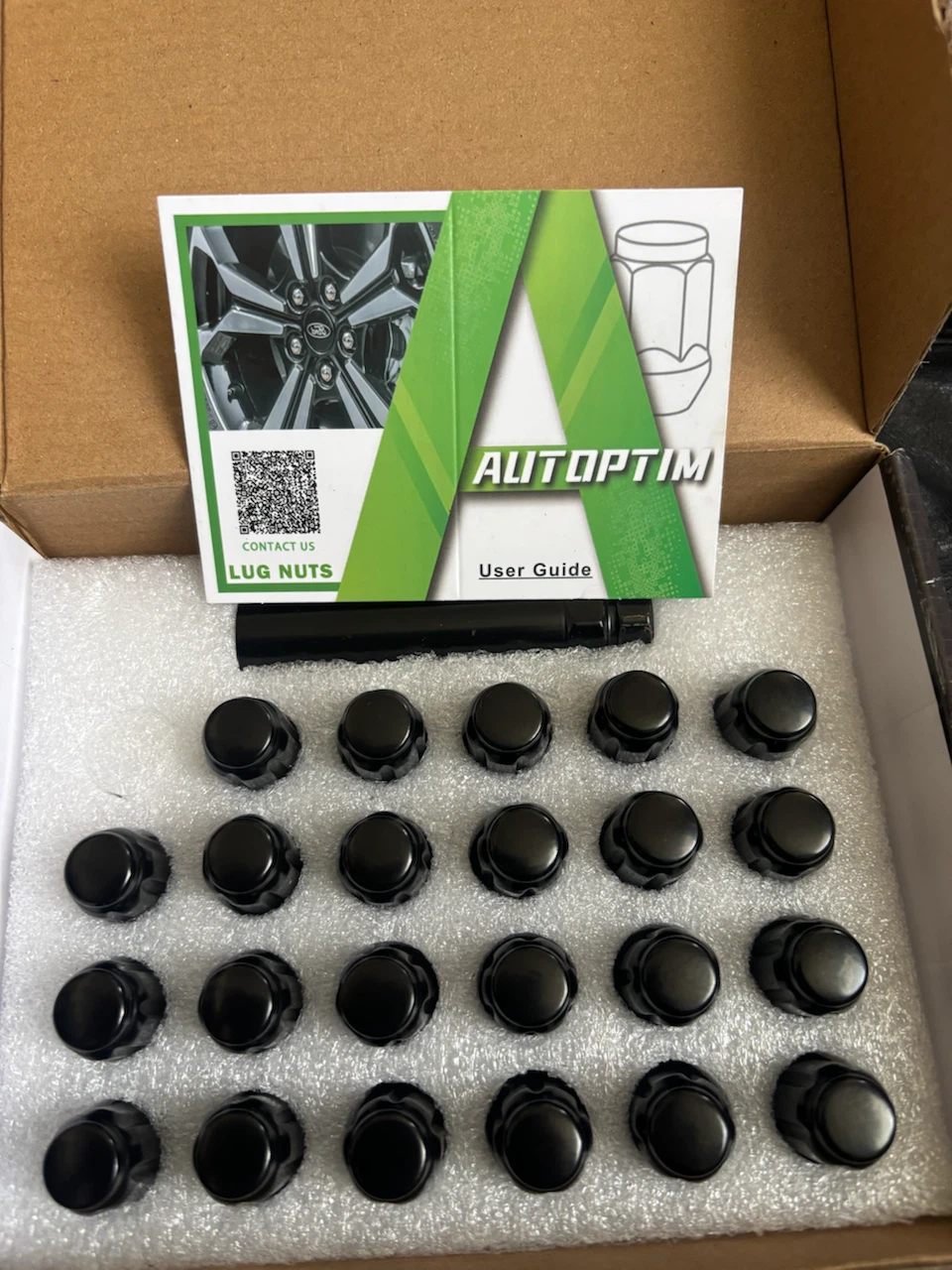 AUTOPTIM 1/2-20 Lug Nuts - 23 Pcs Black Closed End - photo 3