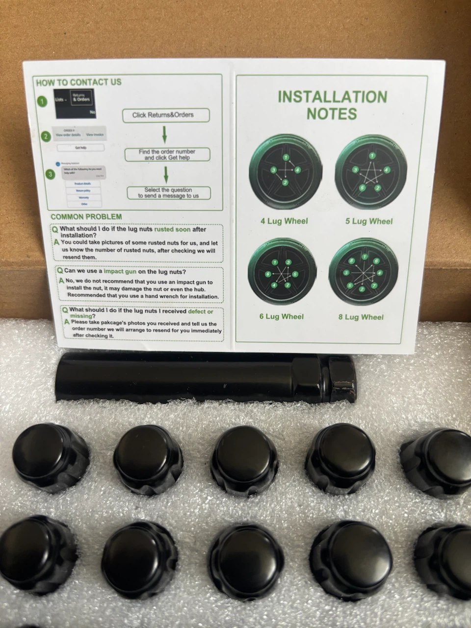 AUTOPTIM 1/2-20 Lug Nuts - 23 Pcs Black Closed End - photo 4