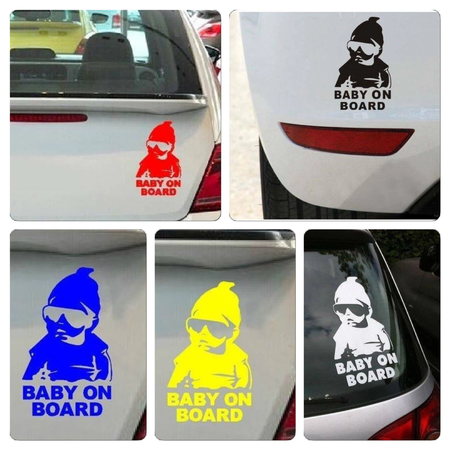 Brand New Hangover Baby BABY ON BOARD Car Decals 4x6”