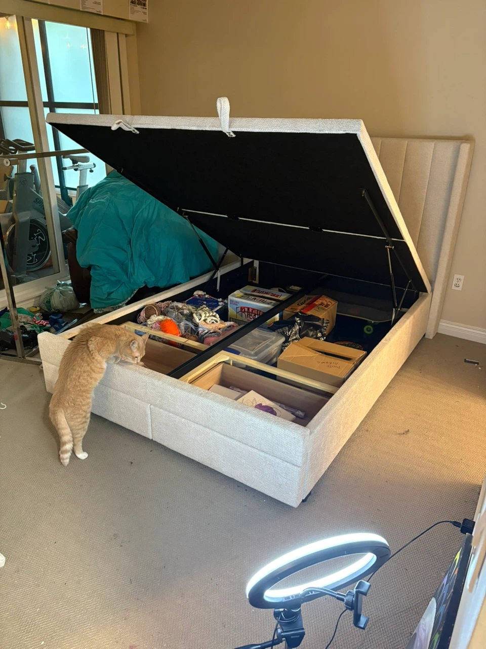 Upholstered Storage Bed Frame - photo 3