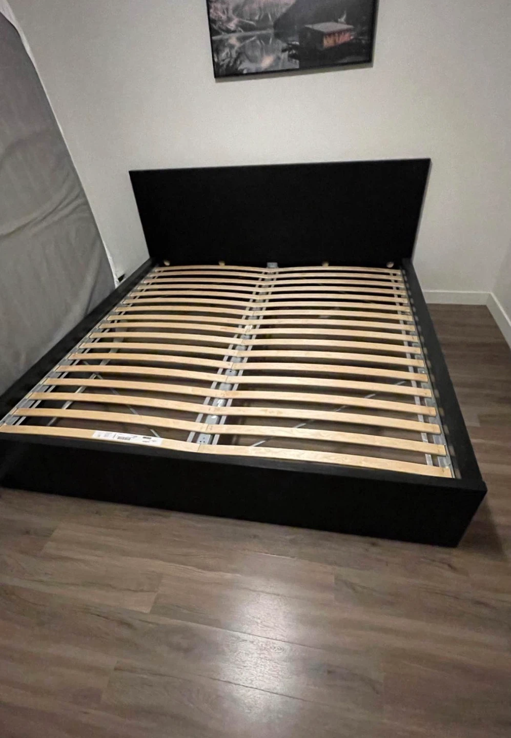 IKEA MALM KING bed frame in black brown