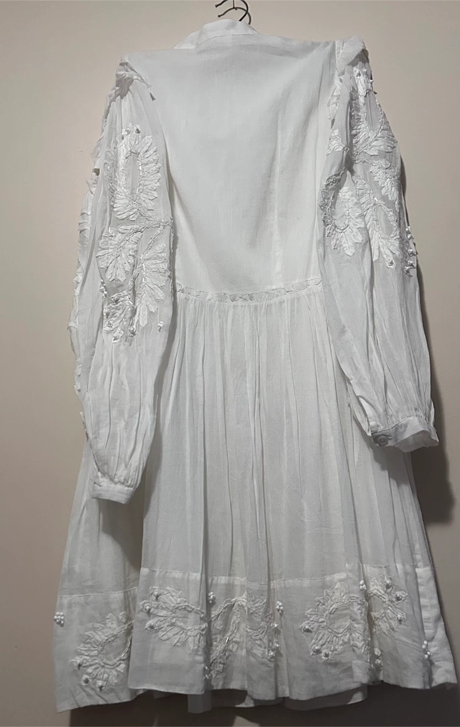 Michael Kors White Embroidered Button-Up Dress - photo 2