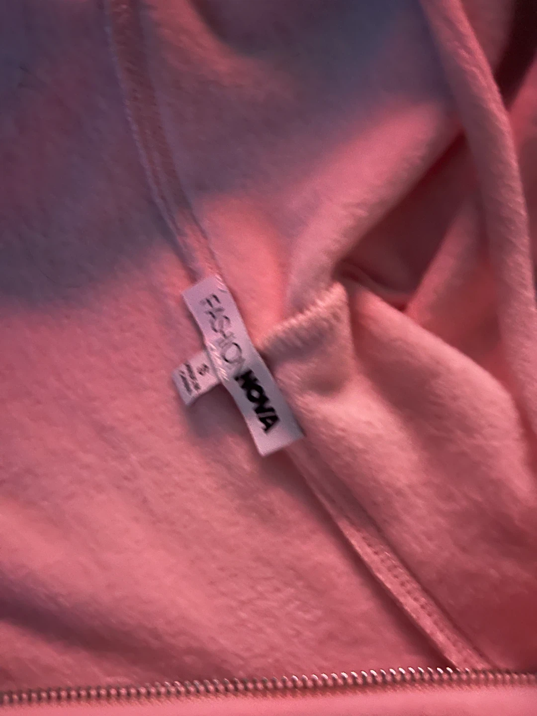 Fashion Nova Pink Velour Hoodie and Skirt Set - photo 3
